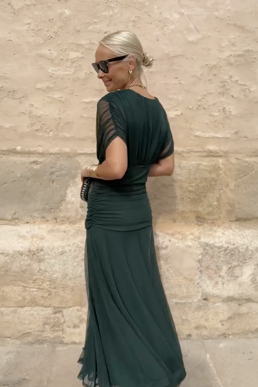 Louise | Vestido Maxi de Fiesta Elegante con Escote en V