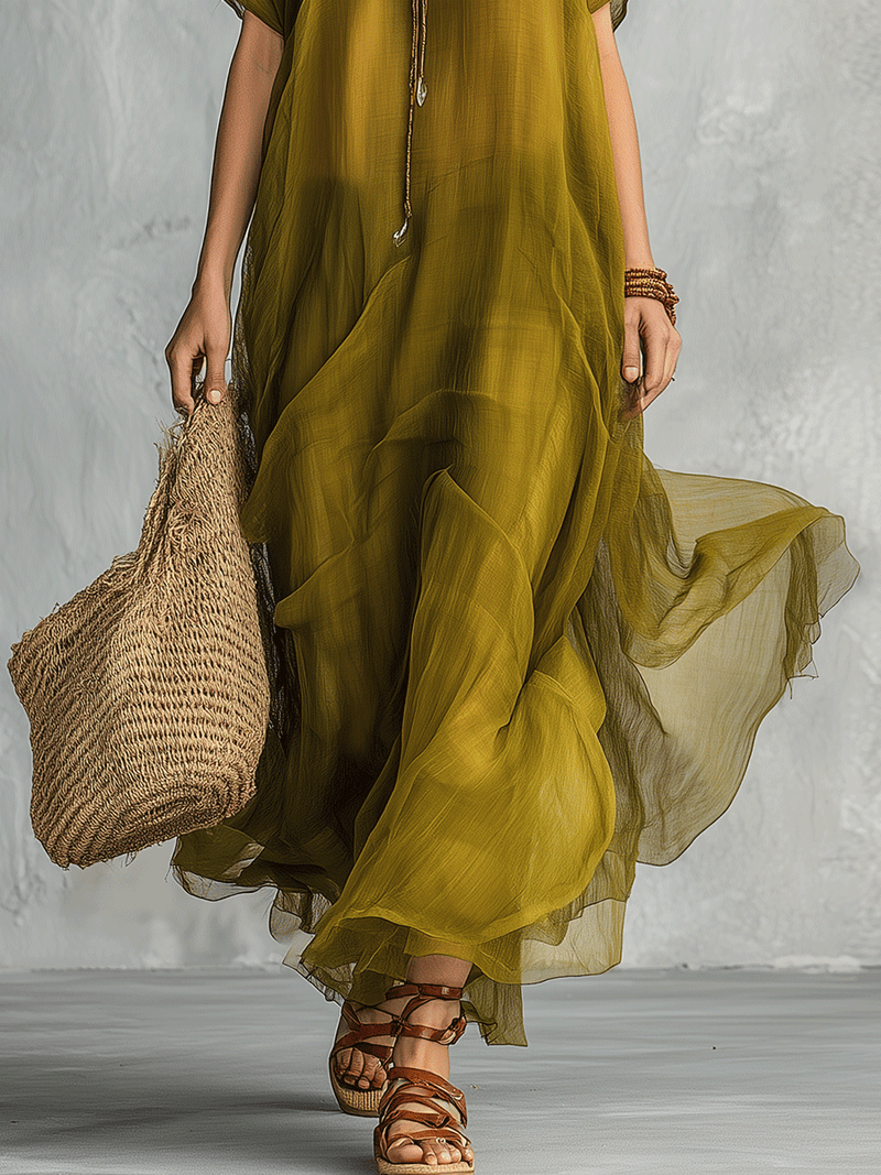 Vestido Maxi Boho™ - Favorece a Cualquier Tipo de Silueta