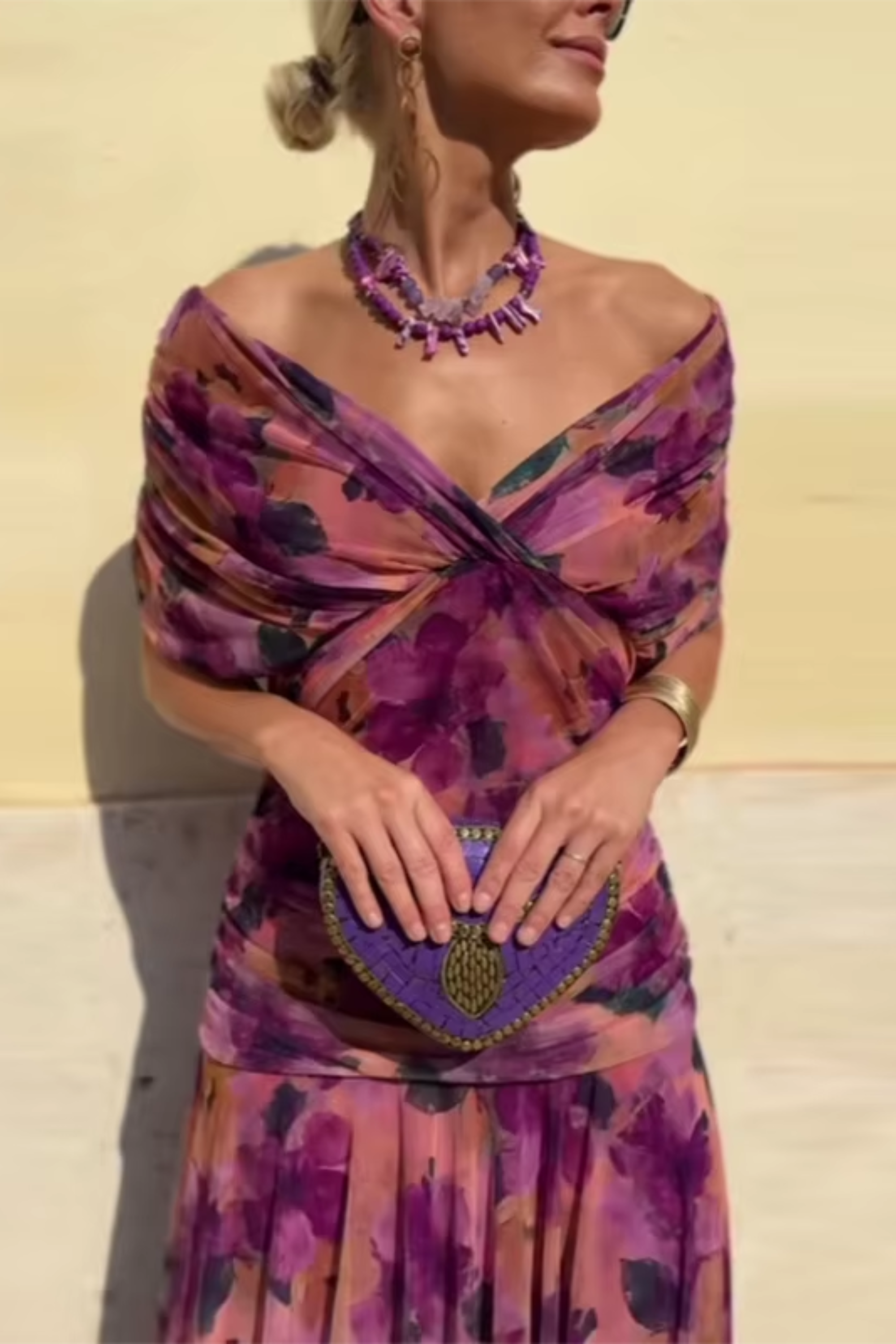 Louise | Vestido Maxi de Fiesta Elegante con Escote en V