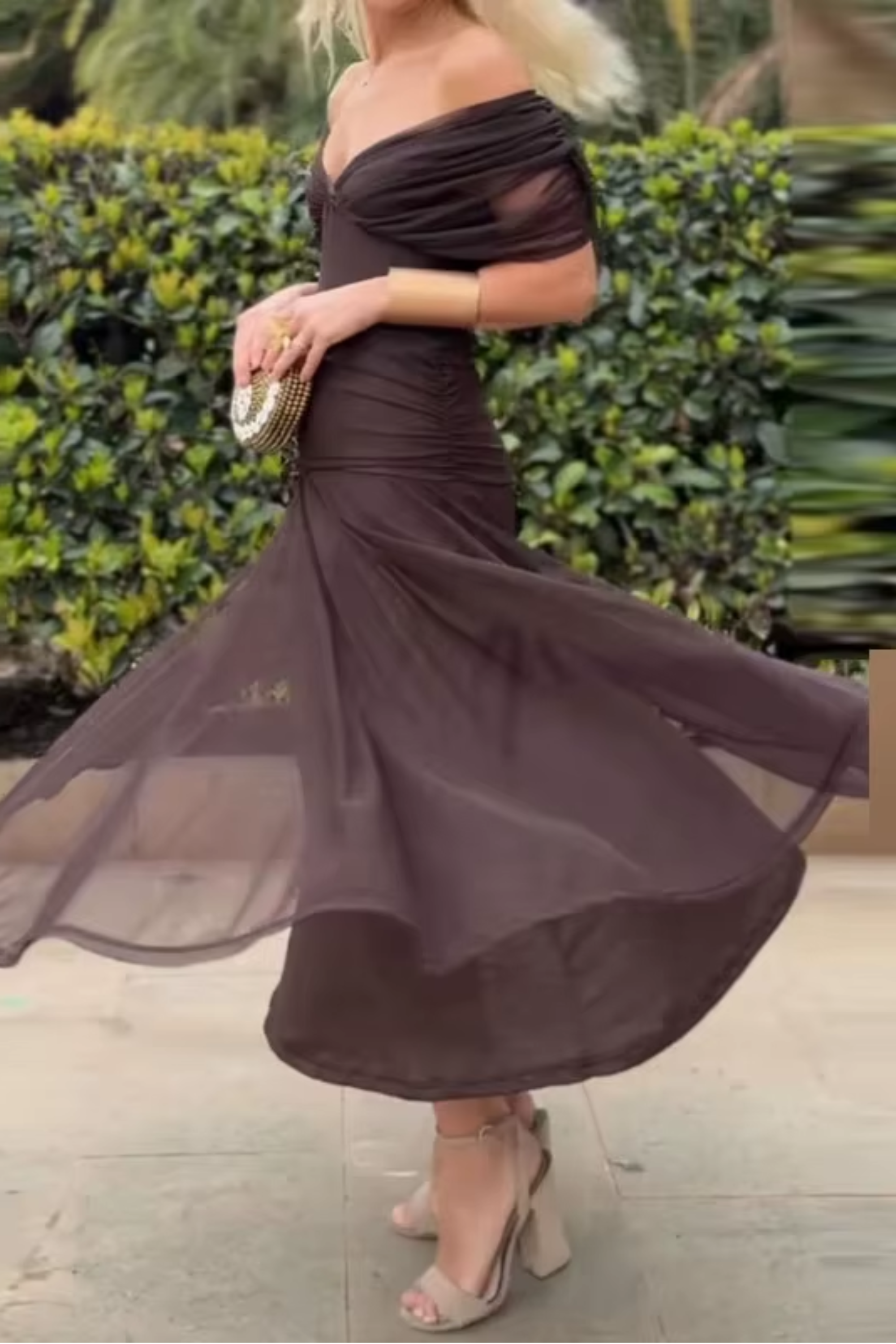 Louise | Vestido Maxi de Fiesta Elegante con Escote en V