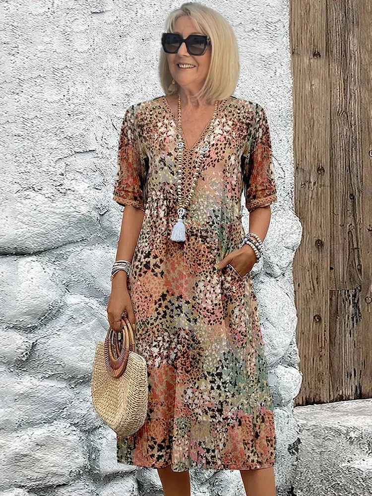 Lia | Vestido Midi para Mujer en Tela Ligera