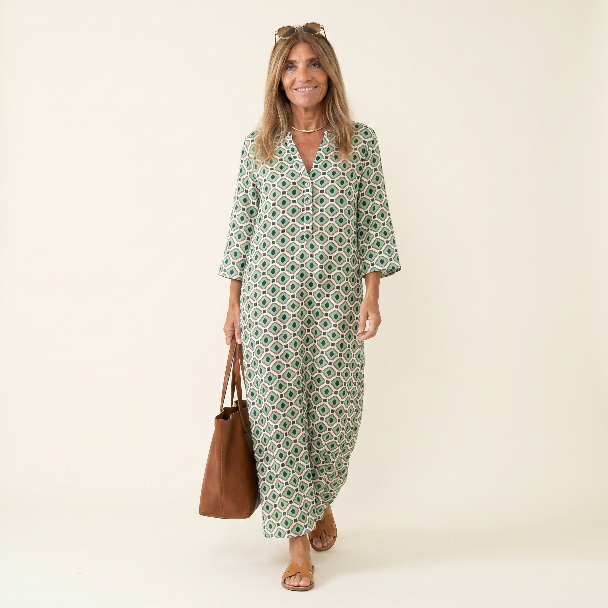 Chelsea™ | Vestido Largo Estampado