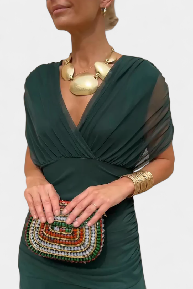 VESTIDO ENVOLVENTE ESTILO CRUZADO