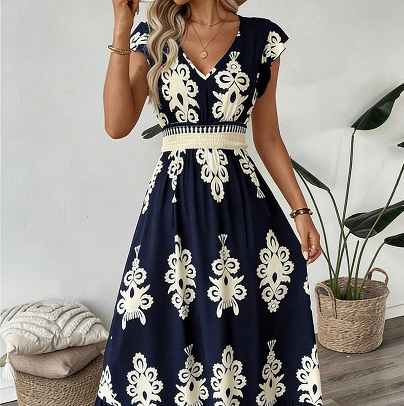 Vestido Baroque Dream™ – Elegancia Artística y Movimiento Infinito