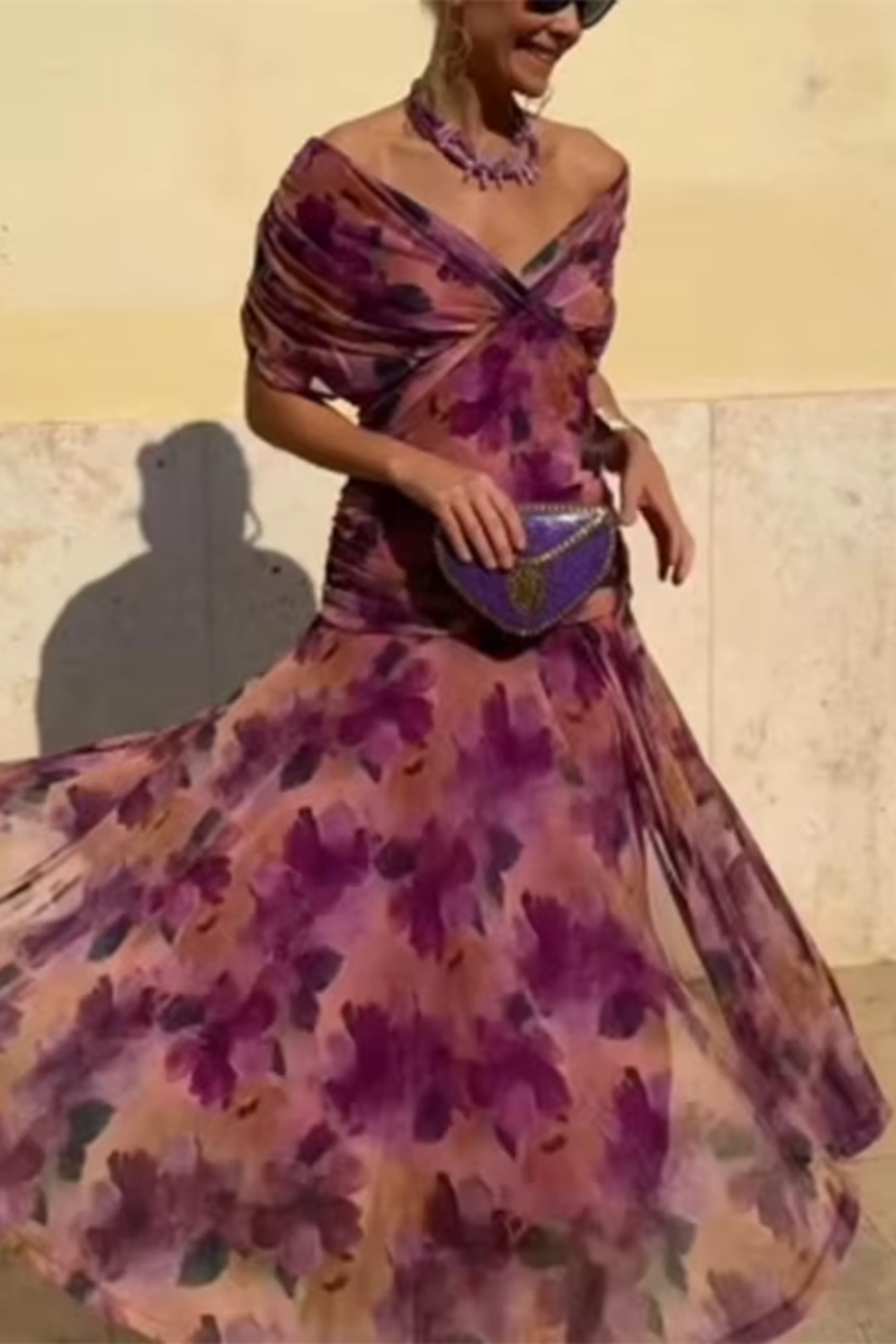 Louise | Vestido Maxi de Fiesta Elegante con Escote en V