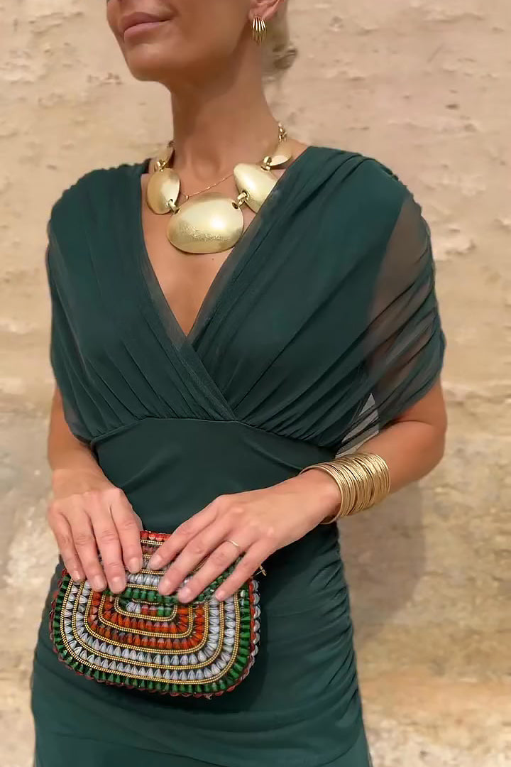 Louise | Vestido Maxi de Fiesta Elegante con Escote en V
