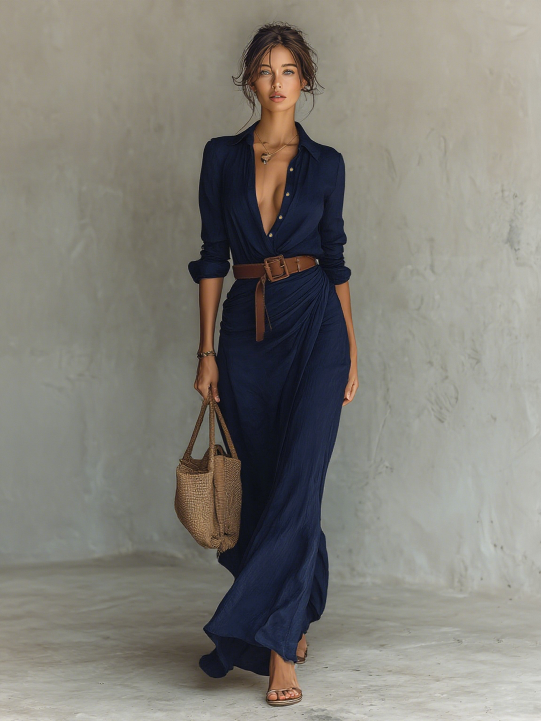 Maxi Vestido con Revers™ - Realza tu figura