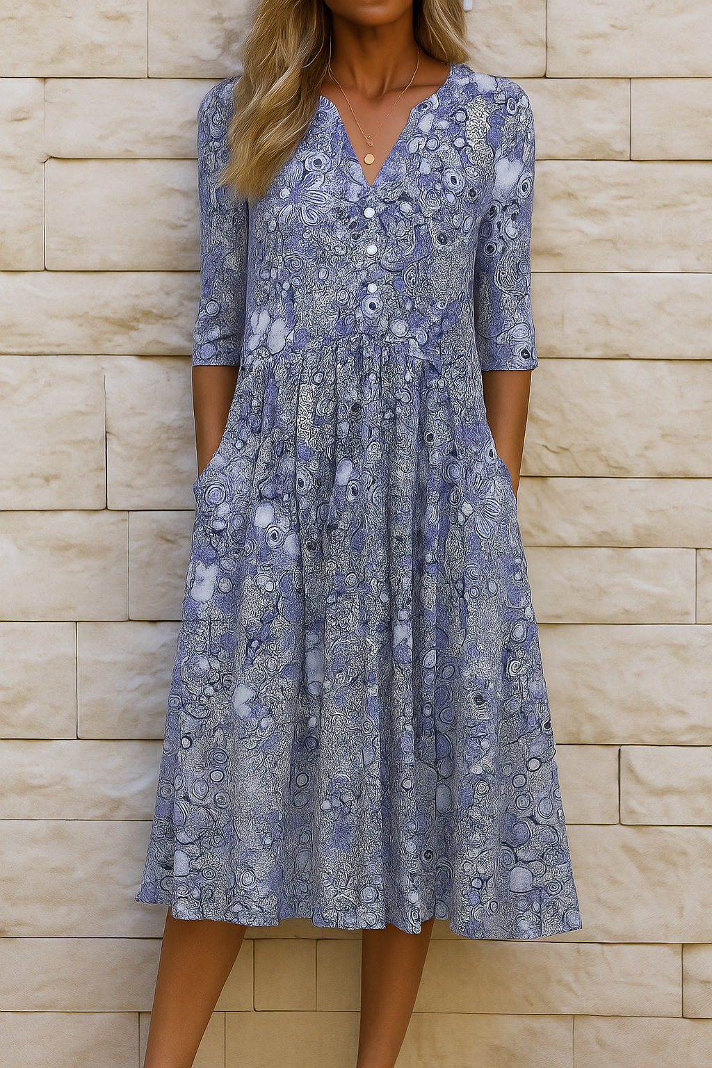 Olivia Vestido con Escote en V