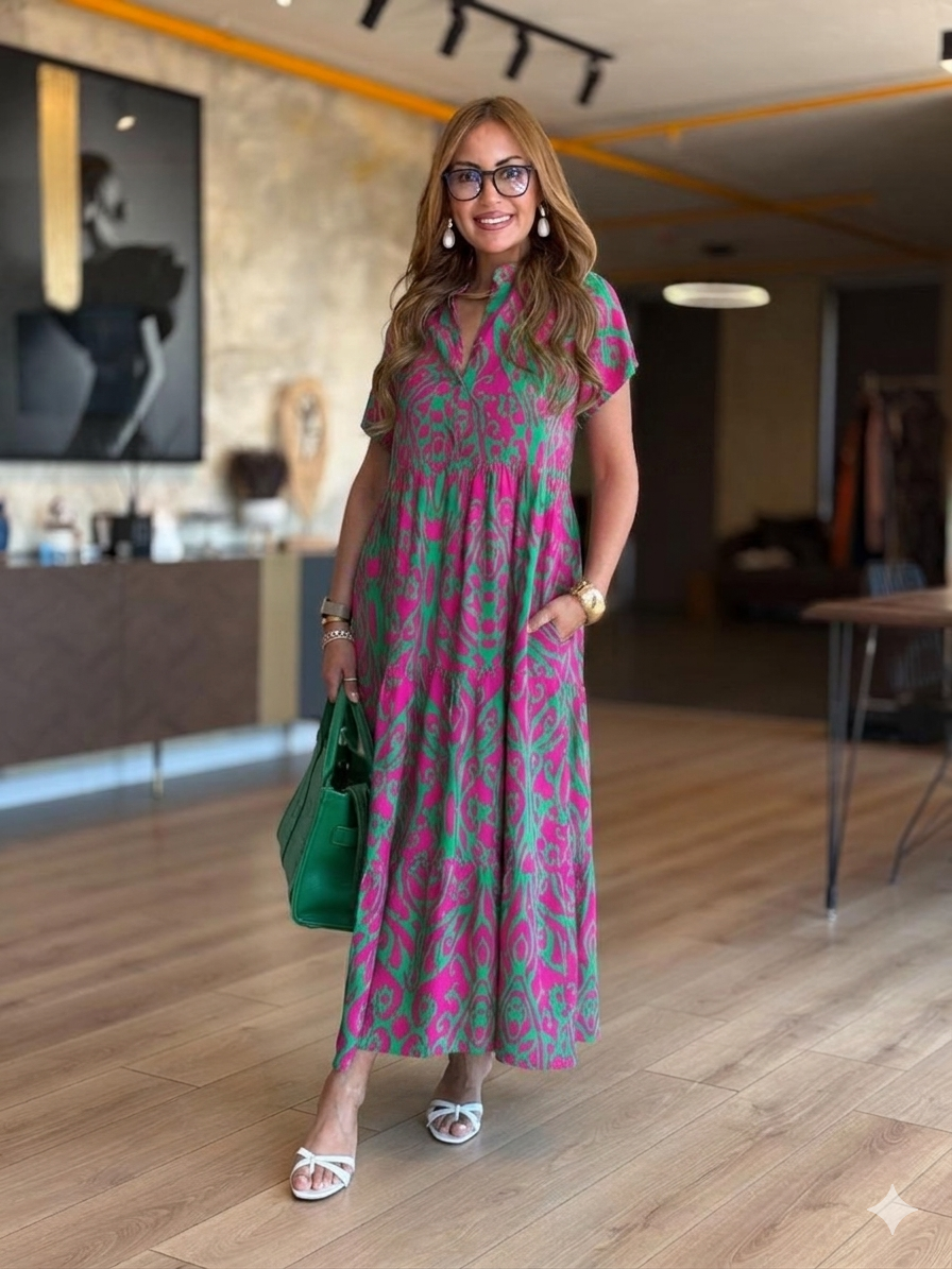 Vestido Joselyn - Se ajusta suavemente en la cintura