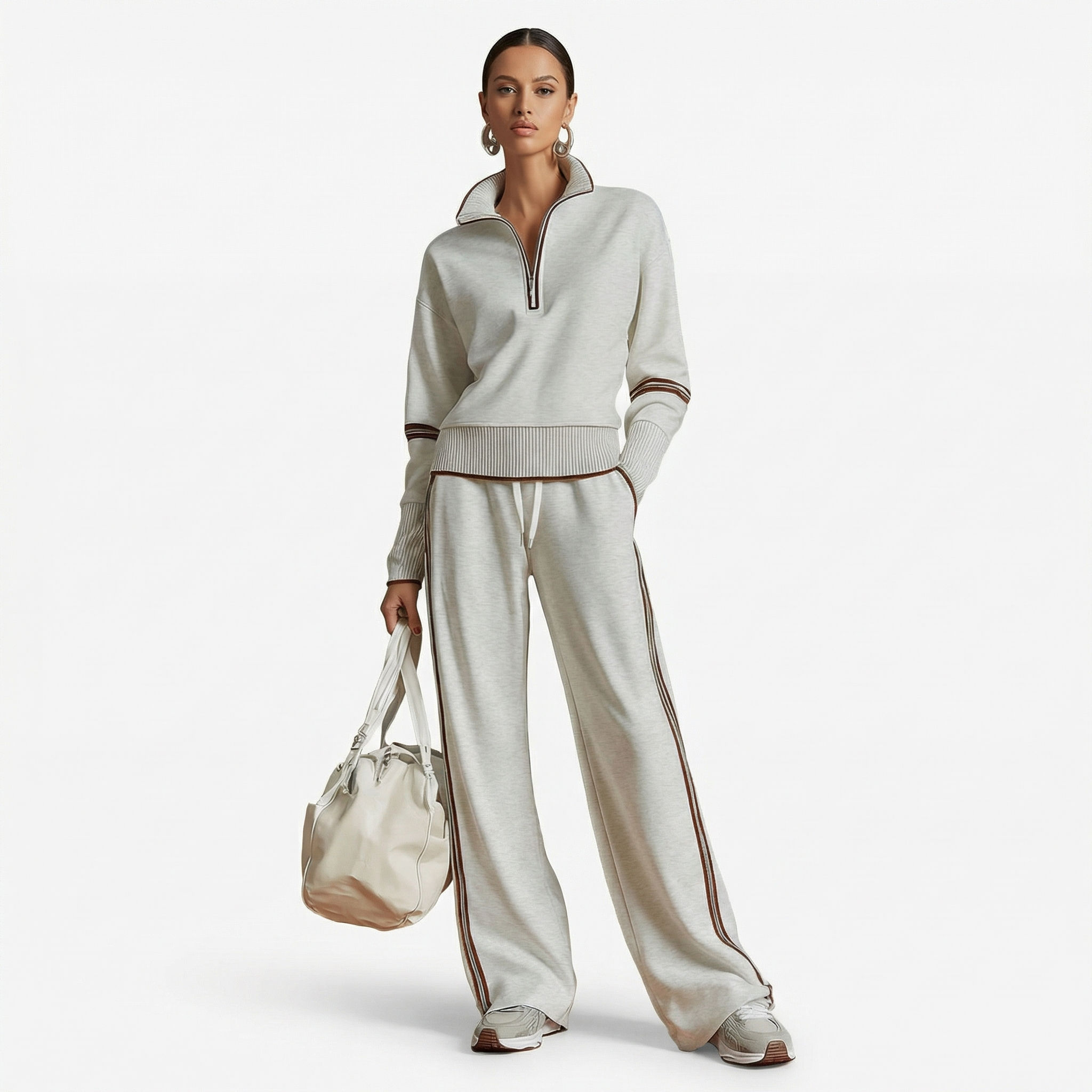 Marietta | Conjunto Blusa y Pantalón de Pierna Ancha