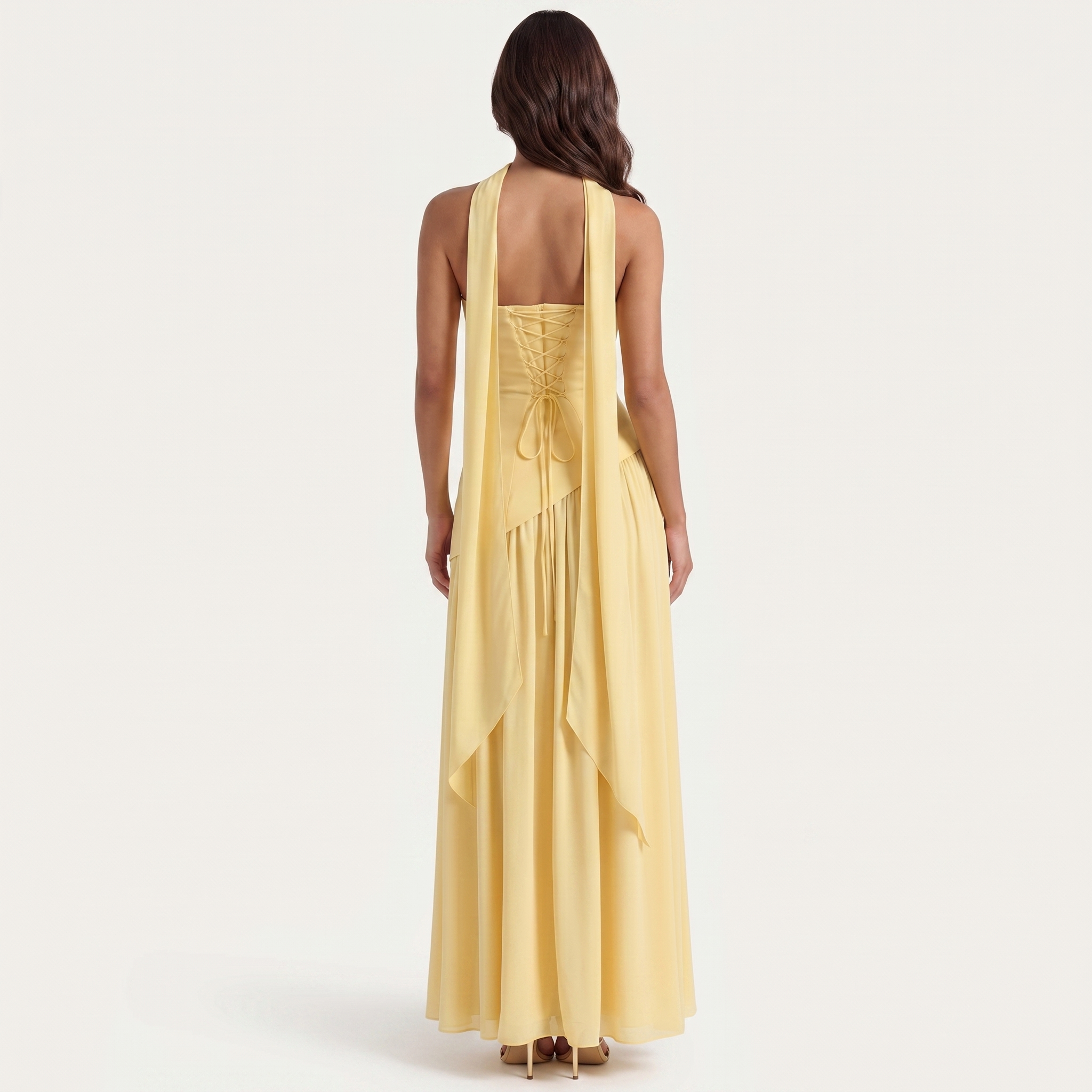 Serena | Vestido Largo de Gala con Corsé Estructurado y Abertura