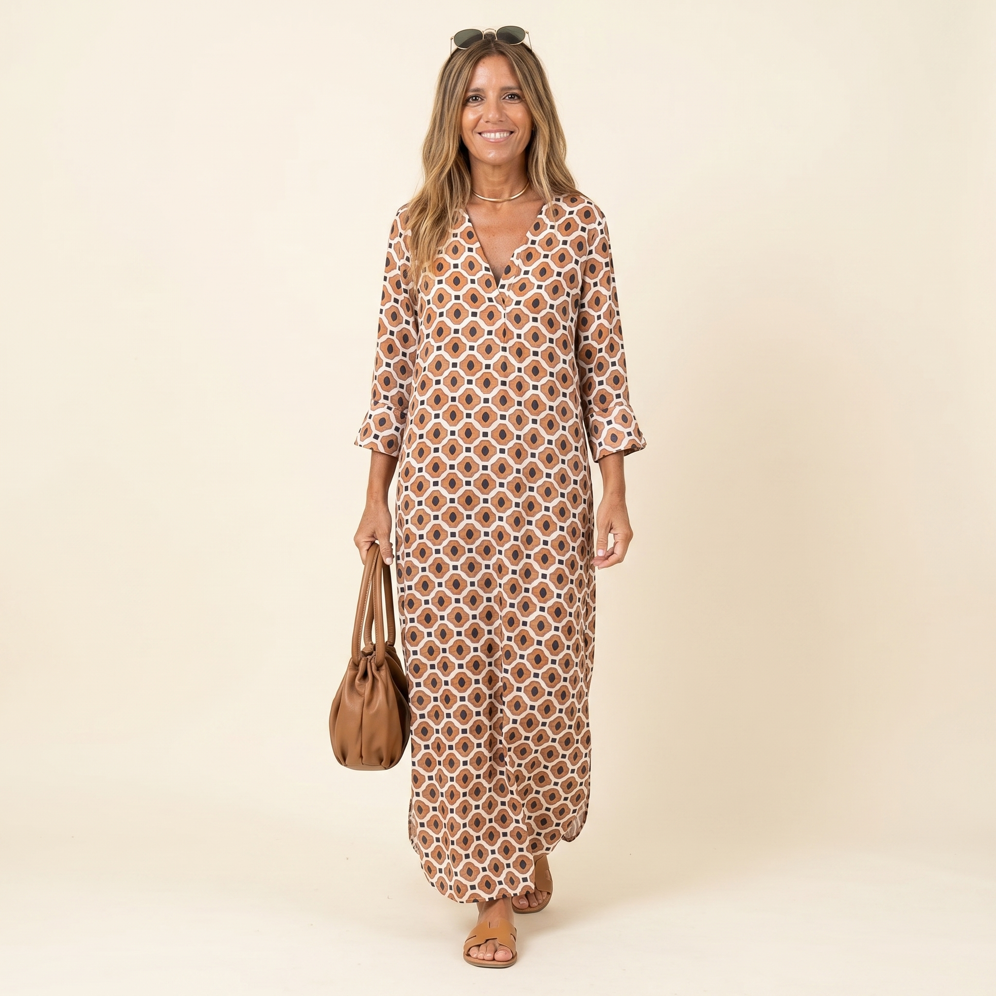 Chelsea™ | Vestido Largo Estampado