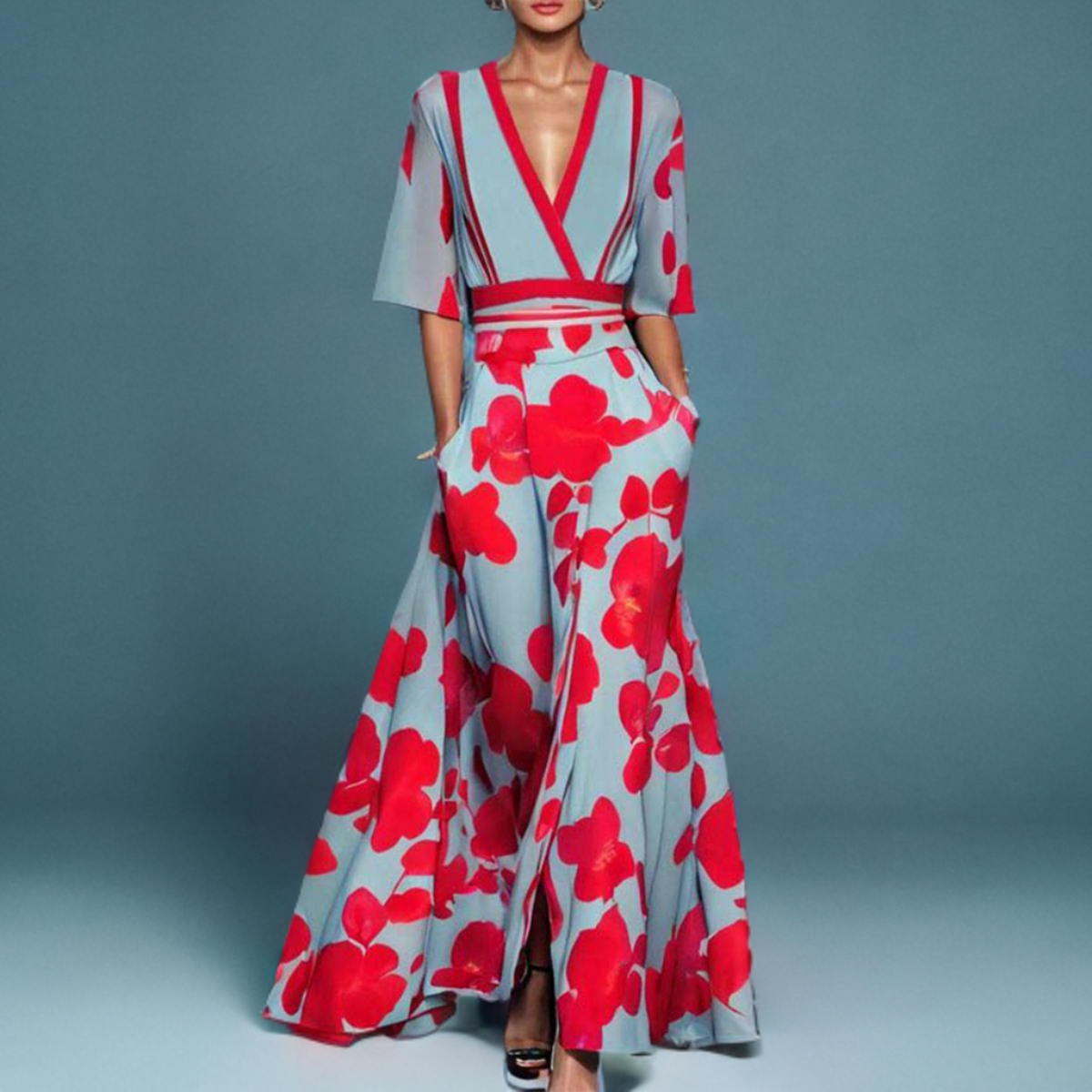 Vestido de Viscosa Elegante