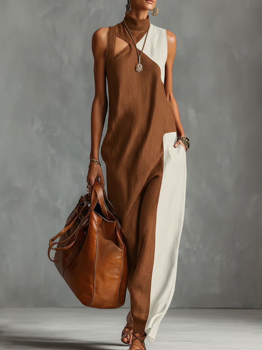 Vestido Arya - Tejido Premium de Algodón y Lino